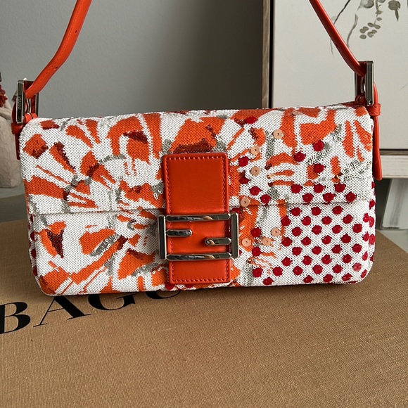 Fendi Handbags - FENDI sequin baguette bag